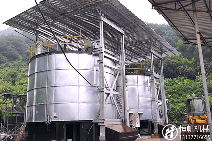 立式發(fā)酵罐(圖1) 有機(jī)肥發(fā)酵罐工作原理